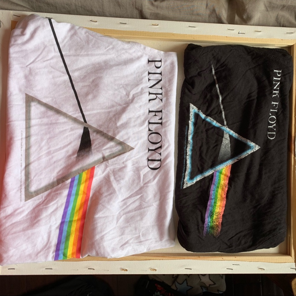 🛍TWO Medium Pink Floyd Sleeveless Tees